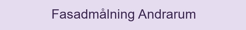 Fasadmålning Andrarum - lokala målare