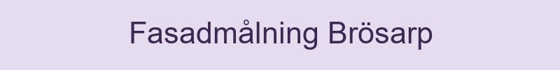 Fasadmålning Brösarp - lokala målare