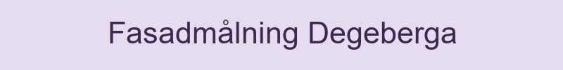 Fasadmålning Degeberga - lokala målare
