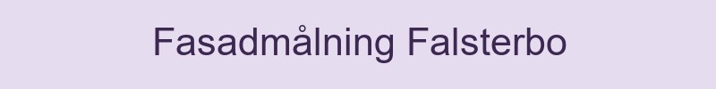 Fasadmålning Falsterbo - lokala målare