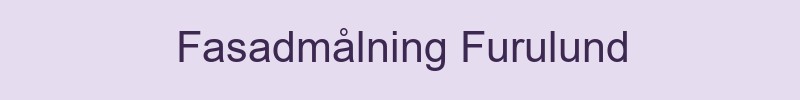 Fasadmålning Furulund - lokala målare