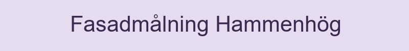 Fasadmålning Hammenhög - lokala målare