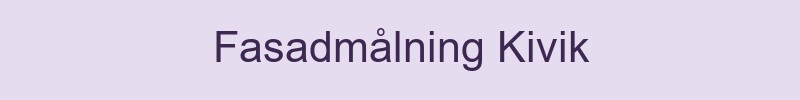 Fasadmålning Kivik - lokala målare