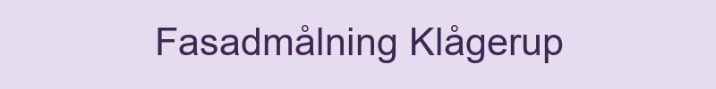 Fasadmålning Klågerup - lokala målare