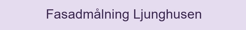 Fasadmålning Ljunghusen - lokala målare