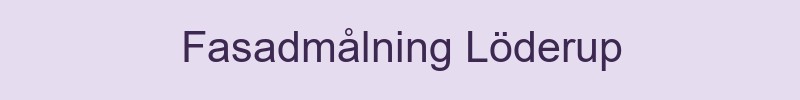 Fasadmålning Löderup - lokala målare