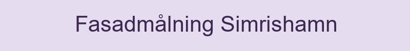 Fasadmålning Simrishamn - lokala målare