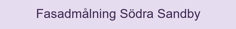 Fasadmålning Södra Sandby - lokala målare