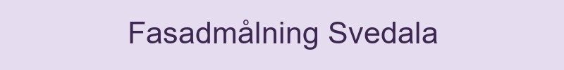 Fasadmålning Svedala - lokala målare