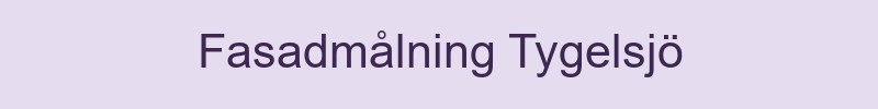 Fasadmålning Tygelsjö - lokala målare